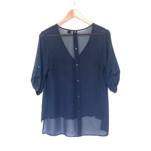 Bundle of 3 Hi-Low Button Blouses size Small - Picture 12 of 14